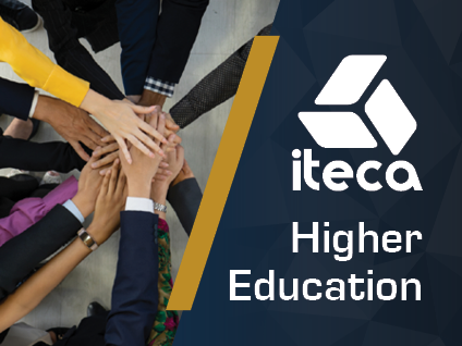 higher education image with young students